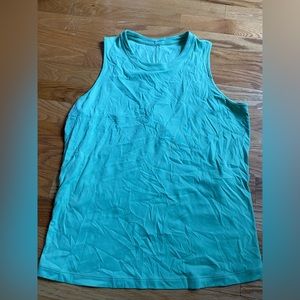 Neon green lululemon muscle tee